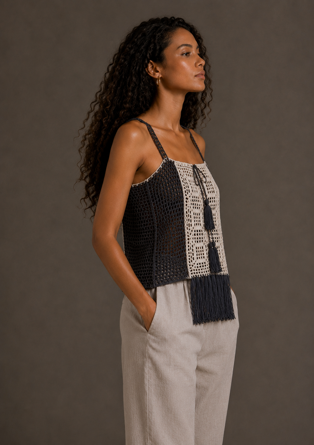cream grey top xs-s-m
