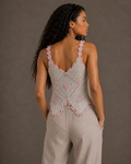 cream pink floral xs-s-m