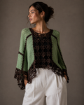 Poncho green black. All sizes.