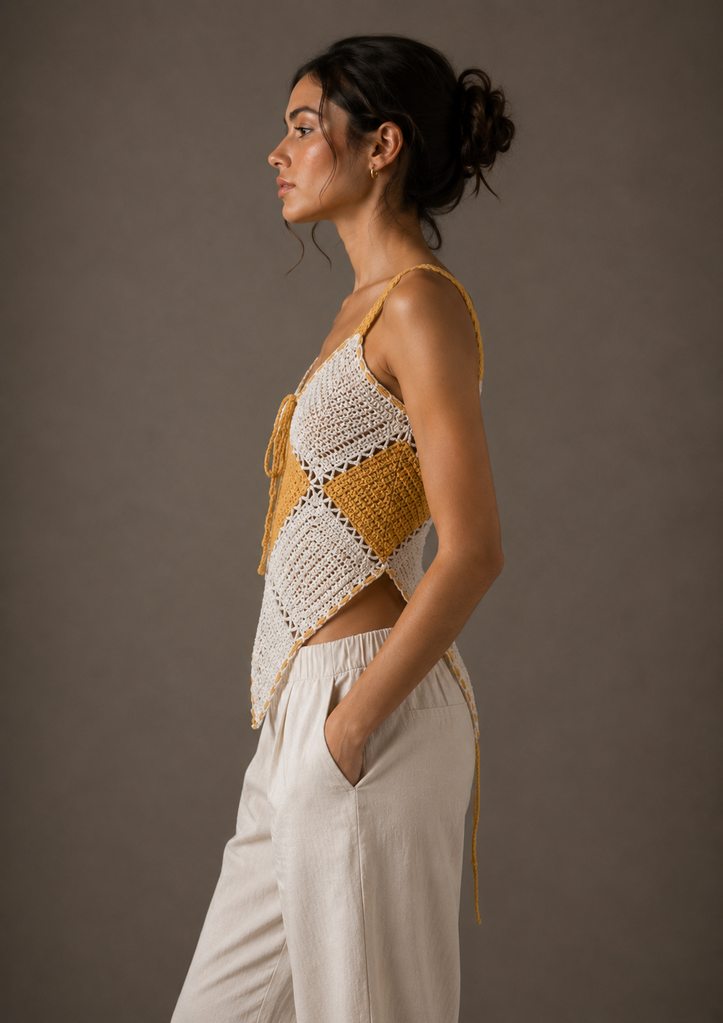 cream mustard yellow xs-s