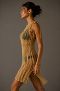 yellow dress with adjustable laces xs-s