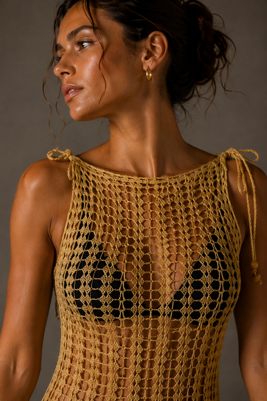 yellow dress with adjustable laces xs-s